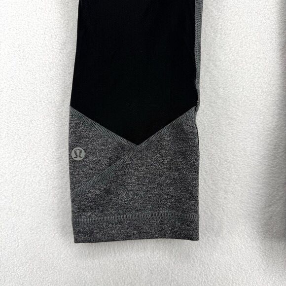 Lululemon Women's Pace‎ Rival Crop Leggings Gray 21' Size 4 - Picture 6 of 12
